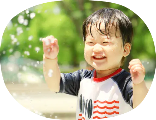 水あそびの様子