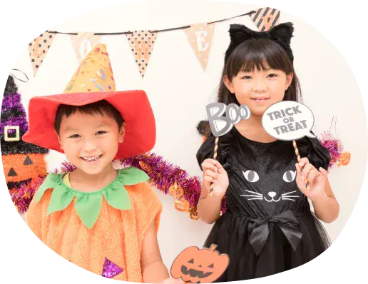 ハロウィン制作の様子