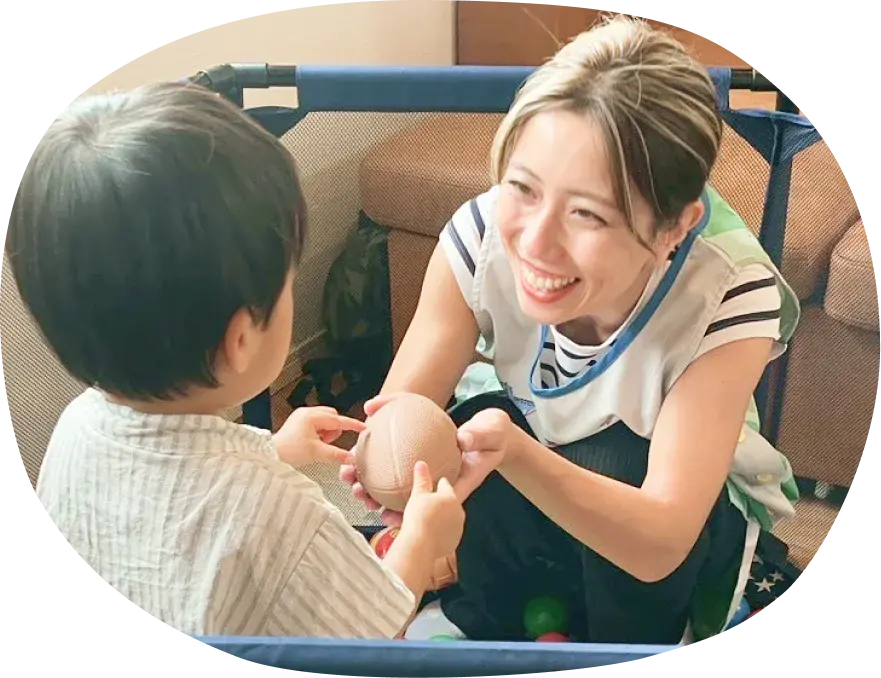 ベテラン保育士の様子